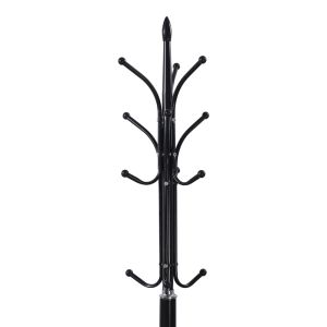 Coat hanger Keleste metal in black color D37x175cm