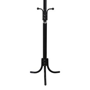 Mendora metal coat hanger in black color 40x40x180cm