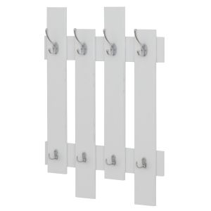 Wesson wall hanger, melamine in white 64x4x79cm (hm8940,11)