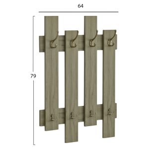 Wesson wall hanger, melamine in olive green 64x4x79cm (hm8940,12)
