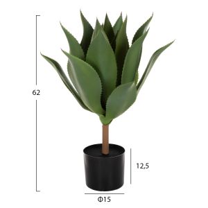 Изкуствено растение в кашпа Hm7998 Agave D15x12,5-62hcm