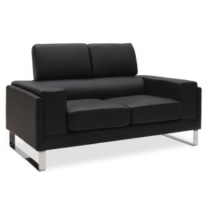 Канапе Shea 2бр. Pu Lounge комплект в черен цвят
