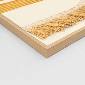 Картина 3d Hm4537.01 с бежова Ps рамка-бяло платно-ръчна изработка 80x3,5x120hcm.