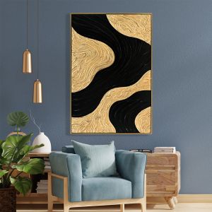 Картина 3d Hm4548.02 с бежова Ps рамка-ръчно изработени форми 62x4,5χ92hcm.