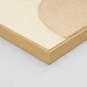 Картина 3d Hm4573 с бежова Ps рамка-ръчно изработени кръгли форми 152x5x52hcm.