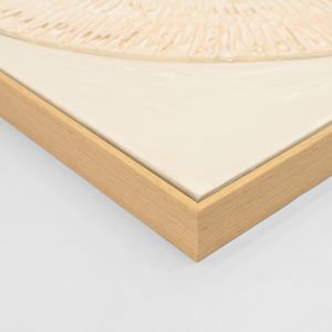 Картина 3d Hm4578 с бежова Ps рамка-ръчно изработени кръгове 82x4,5χ82hcm.