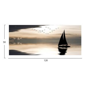 Картина Gobi Hm4789 принтирано платно 120x3 (дебелина)x50hcm.