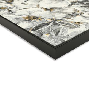 Картина Hm4545 с черна Ps рамка печат на платно с лице на жена 92x4,5x122hcm.