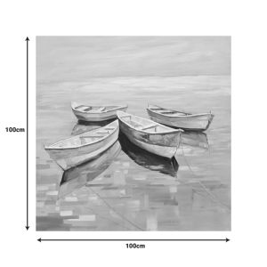 Canvas painting Boatty 100x3x100cm