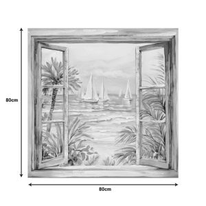 Painting on canvas Deive 80x3x80cm