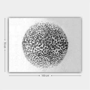 Painting on canvas Depondy with digital printing 70x3x100cm