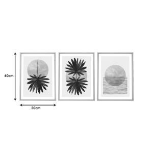 Canvas painting Envazy triptych with digital printing 30x3x40cm