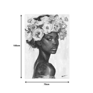 Painting on canvas Fleri 70x3.5x100cm