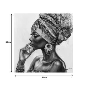 Painting on canvas Jalo 80x3.5x80cm