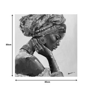 Painting on canvas Jalo 80x3.5x80cm