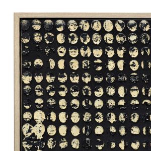 Картина върху платно с пластмасова рамка Fl247328 златисто-черно 80x4x120см