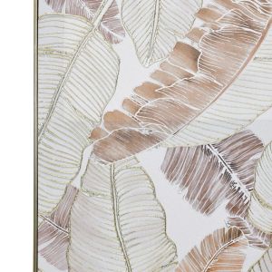 Картина върху платно с пластмасова рамка Fl247424 златисто-бяло 60x4x80см