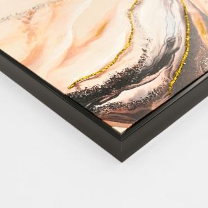 Картина за стена Hm4560 черно Ps абстрактно платно с отпечатан рамка 62x4x92hcm.