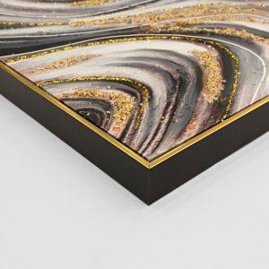 Картина за стена Hm4561 бежово Ps абстракт рамка 62x4.5x92hcm.