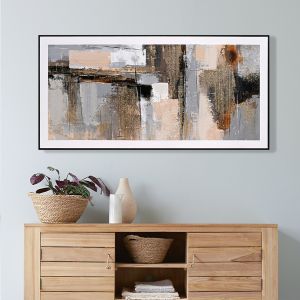 Картина за стена абстракт Hm4551 черна Ps рамка-платно 142x4.5x72hcm.