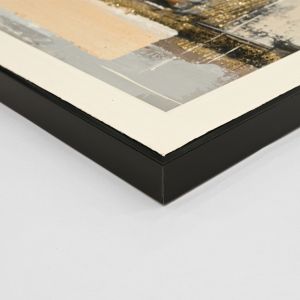 Картина за стена абстракт Hm4551 черна Ps рамка-платно 142x4.5x72hcm.