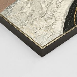 Картина за стена абстракт Hm4552.02 бежова Ps рамка-платно-ръчна изработка 152x4.5x52hcm.