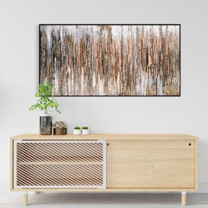 Картина за стена абстракт Hm4574.01 черна Ps рамка-платно 142x4.5x72hcm.