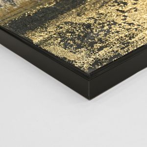 Картина за стена абстракт Hm4575.01 черна Ps рамка-платно 142x4.5x72hcm.