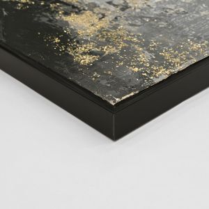 Картина за стена абстракт Hm4576 черна Ps рамка-платно 142x4.5x72hcm.