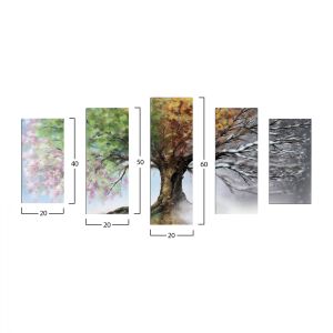 Картина пано от 5 елемента четири сезона Hm7206,05
