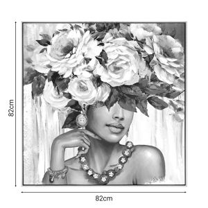 Картина платно Flowergirl 82x4,5x82cm