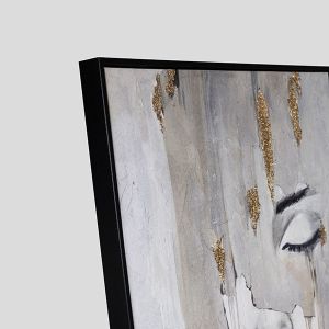 Картина с женско лице, бежова 80x120см