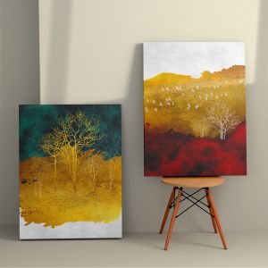 Картини 2 бр. серия Gobi Hm4837 принтирано платно 50x3 (дебелина) X 70 височини (x2)