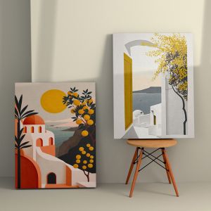 Картини 2 бр. серия Gobi Hm4838 принтирано платно 50x3 (дебелина) X 70 височини (x2)