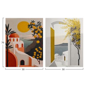 Картини 2 бр. серия Gobi Hm4838 принтирано платно 50x3 (дебелина) X 70 височини (x2)