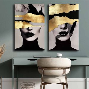 Картини 2 бр. серия Gobi Hm4842 принтирано платно 45x2.8 (дебелина)x70hсм (x2)