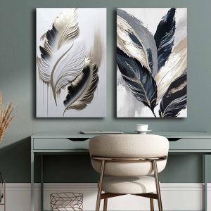 Картини 2 бр. серия Gobi Hm4843 принтирано платно 45x2.8 (дебелина)x70hсм (x2)