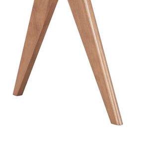 Winslow rubber table in light walnut color 200x85x75cm
