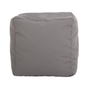 Квадратен пуф-табуретка Cube сив цвят 40x40x40см