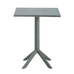 Square polypropylene table Terrin, 15 dark olive 60.5x60.5x76.5hcm Hm6125