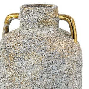 Керамична ваза Fl134035 златисто-сива 14x30см