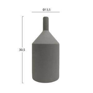 Керамична ваза Galad Hm4608.03 сив матов Φ13,5x30,5hcm.