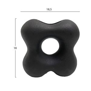 Керамична ваза Sebor Hm4594.02 матиран черен 18.5x9x18hcm.