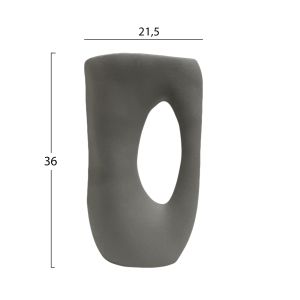 Керамична ваза Sebor Hm4626.02 матиран сив 21.5x8.5x36hcm.