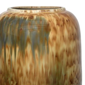 Керамична ваза за под Flμ5026 кафяво-сив цвят 26x50cm