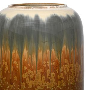 Керамична ваза за под Flw5026 бежово-сив цвят 26x50cm