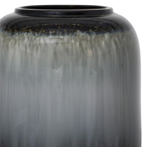 Керамична ваза за под Flβ5026 черно-сив цвят 26x50cm