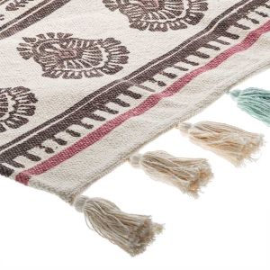 Carpet Rute in beige-brown color 140x70cm