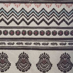 Carpet Rute in beige-brown color 140x70cm