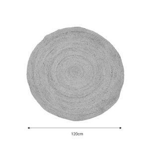Carpet Solon Inart beige jute 120x120x1cm
